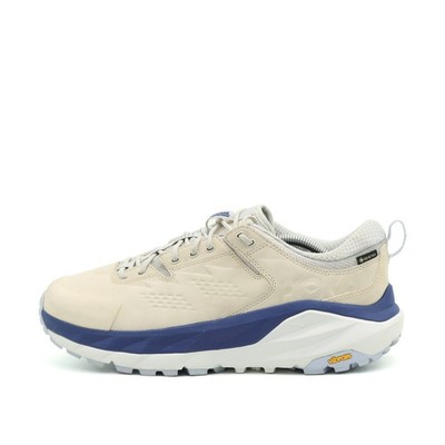 Hoka One Herren Kaha Low GTX Wanderschuhe Beige/Blau Vibram-Sohle Outdoor EU 45 