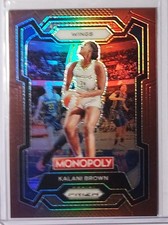 Kalani Brown 2024 Panini Prizm Monopoly WNBA Brown Prizm /249 #47 Wings Mercury