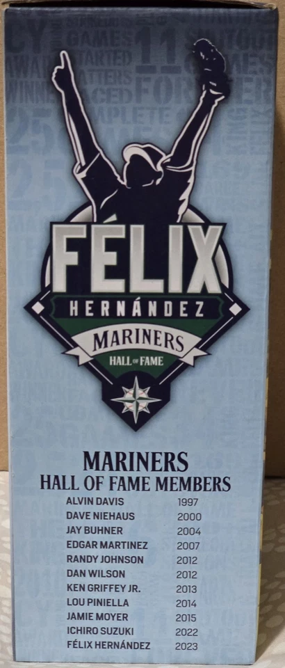 Starbucks Felix Hernandez Mariners Hall of Fame Bobblehead - Image 3 of 4