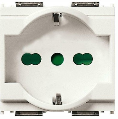 VIMAR-STECKDOSE 2P+T 16A UNIVERSAL WEIß 16211.B
