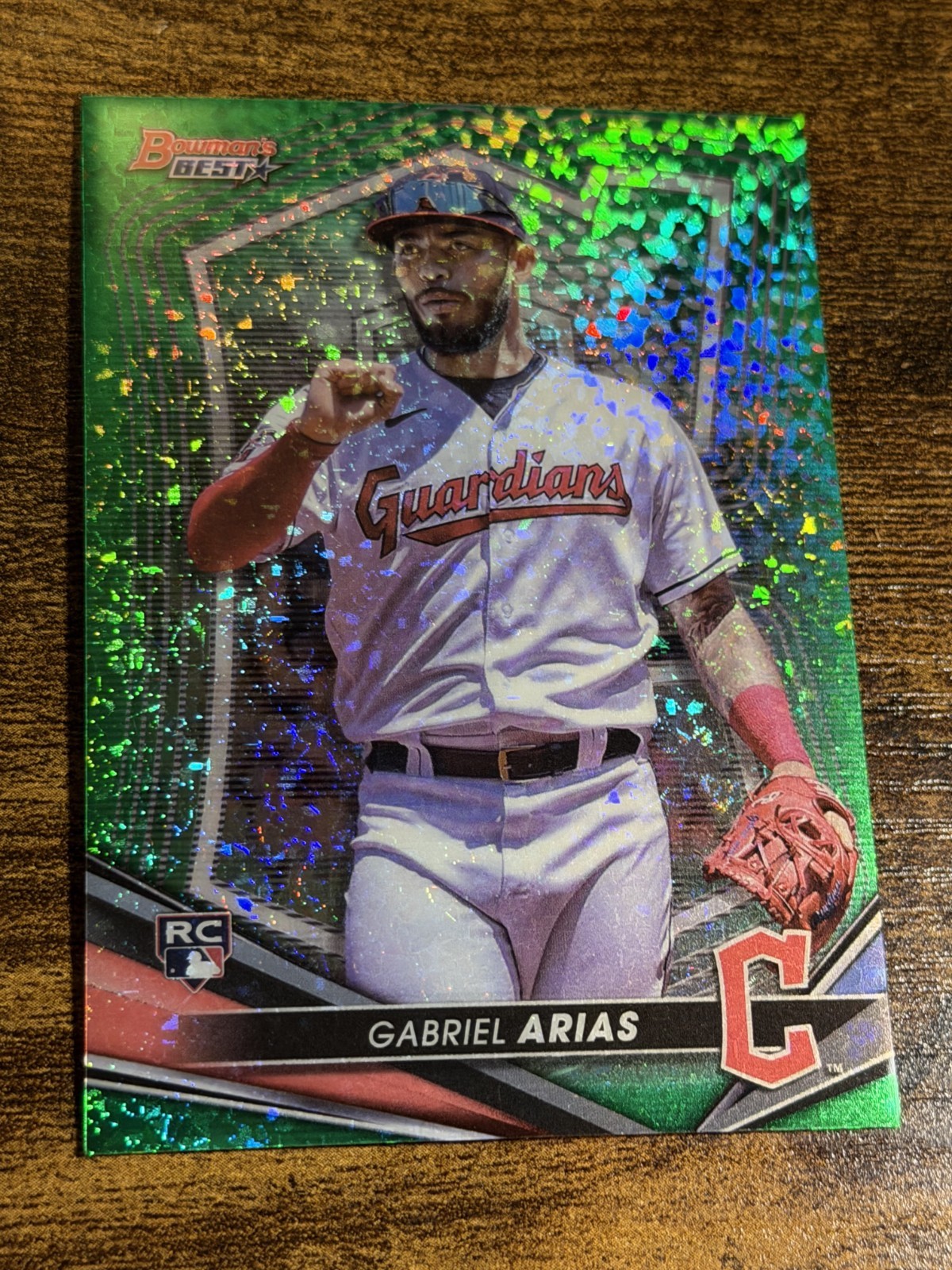GABRIEL ARIAS 2022 Bowman's Best #47 Rookie Green Mini Diamond Refractor /99
