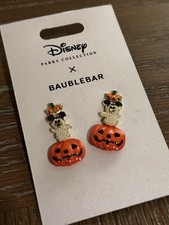 Disney Parks Baublebar Halloween Earrings Mickey Ghost Pumpkin Dangle Fall JOL