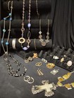 Women Fashion Jewelry Mixed Lot Multicolor Mixed Metals Metal/Glass Necklace + — photo 9