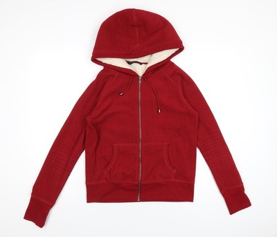 Dunnes Stores Damenjacke rot Größe 12 Reißverschluss