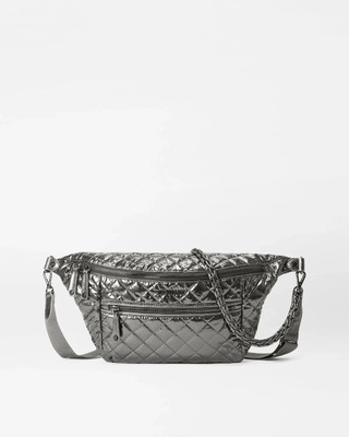 Sling Bag Mz Wallace Australia [MZ Wallace] Pewter Metallic Crosby