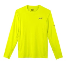 Milwaukee Workskin Lightweight Performance Shirt - Long Sleeve - Hi Vis Yellow