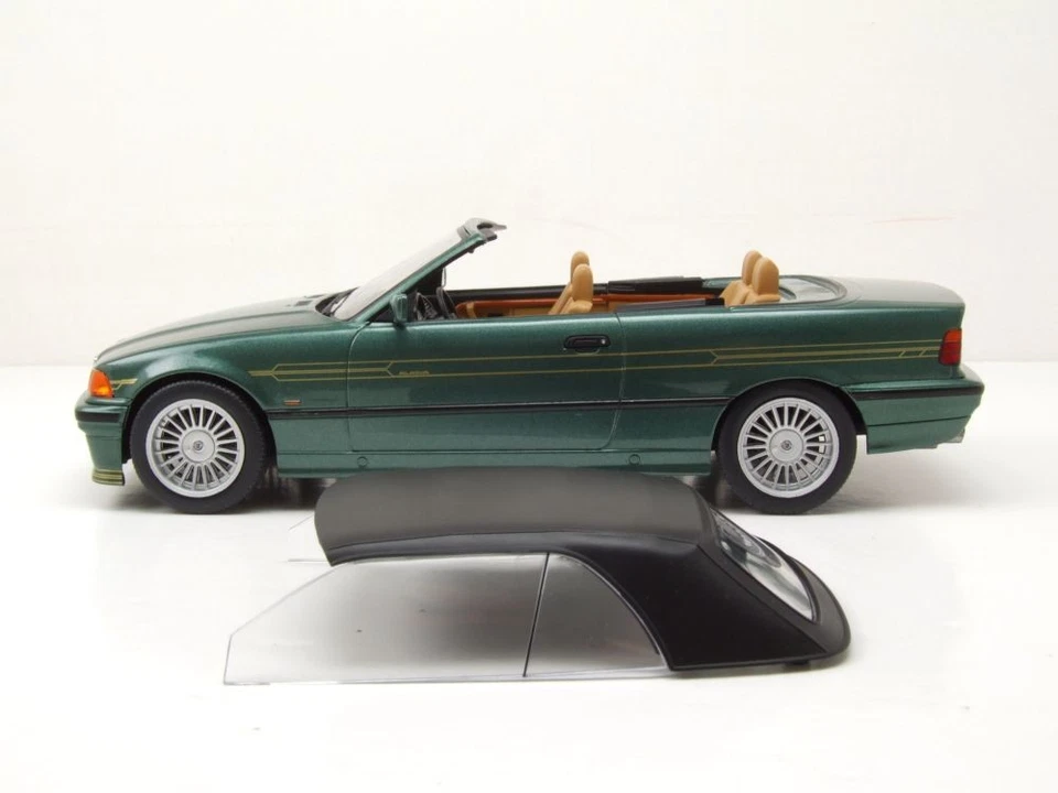 BMW Alpina B3 3.2 Cabrio E36 1995 Verde Metálico Modelo de Coche 1:18 MCG - Imagen 3 de 4
