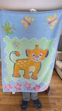 Vintage Rare Plush Lion King Simba Baby Blanket
