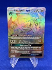 Pokemon Sun & Moon Guardians Rising Metagross GX 157/145 Rainbow Secret Rare NM
