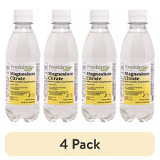  4 pack Freskaro Magnesium Citrate Oral Solution 10 oz, Lemon Flavor