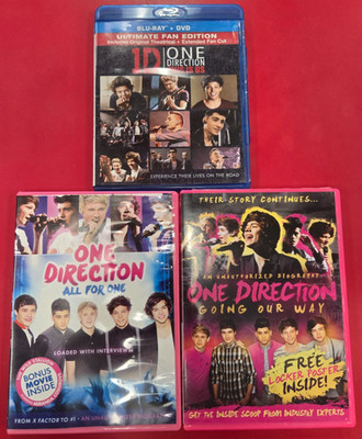 One Direction Blu-Ray/DVD Lot (This Is Us, Going Our Way, All For One)
