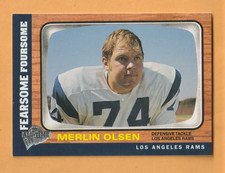Merlin Olsen Los Angeles Rams 2004 Topps Fan Favorites #68 HOF Utah State