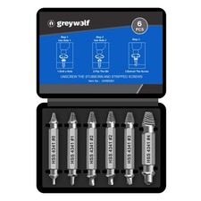 6 pcs Damaged Screw Extractor Set Professional Grade Broken Bolt Stripped S...
