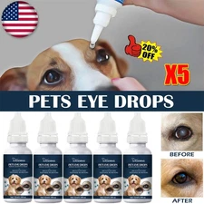 Eye Drops for Pets Bacterial,Viral and Fungal & Infections Dog Cat Treatment US