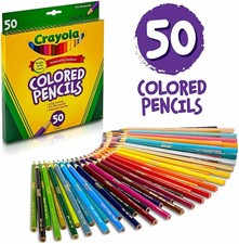 Crayola Colored Pencils Art Tools 50 Count Perfect for Art Projects and Adult