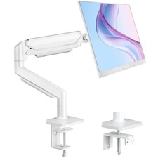 Single Monitor Stand for 13 to 32 inch Screens, Gas Spring Monitor Arm with S...