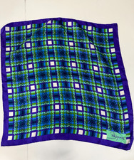 Schiaparelli Scarf Silk Quilt Block Pattern Square 22 inches Glentex