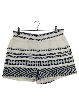 Sofie Schnoor Shorts Gr. M Weiß Ethno Lurex Baumwolle Freizeit