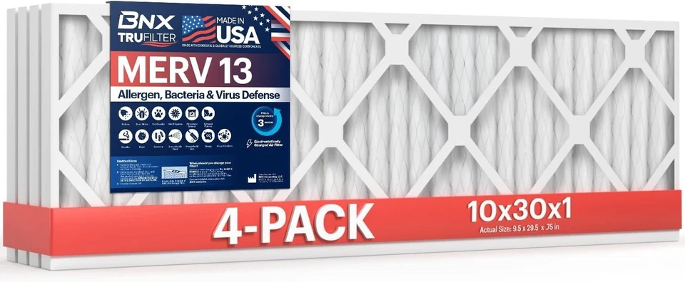 TruFilter MERV 13 Air Filter 4-Pack - Allergen Defense - Image 3 of 4