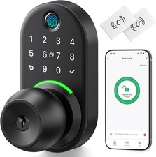 Yamiry Keypad Smart Door Knob Lock, Keyless Entry Digital Lock with Handle