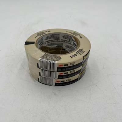 NEW! 3Pk Scotch Contractor Grade Tan Masking Tape 0.7 in x 60.1 yds - 2020-18AP