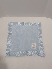 Little Giraffe Blue Lovey Soft Plush Shaggy Satin Trim Flaw