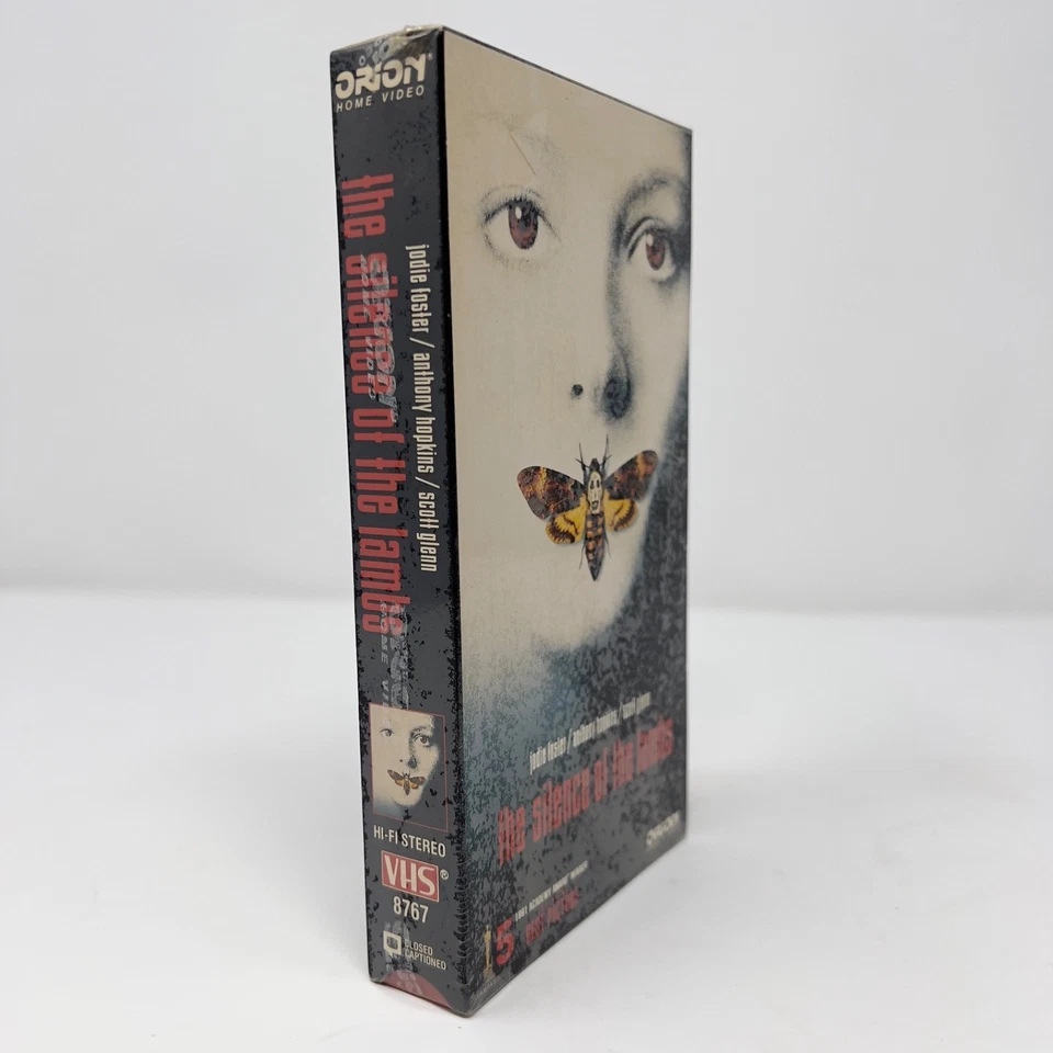 Silence of the Lambs Sealed VHS Orion 1991 – Red Flap Watermarks Imperfect Seal - Image 2 of 4