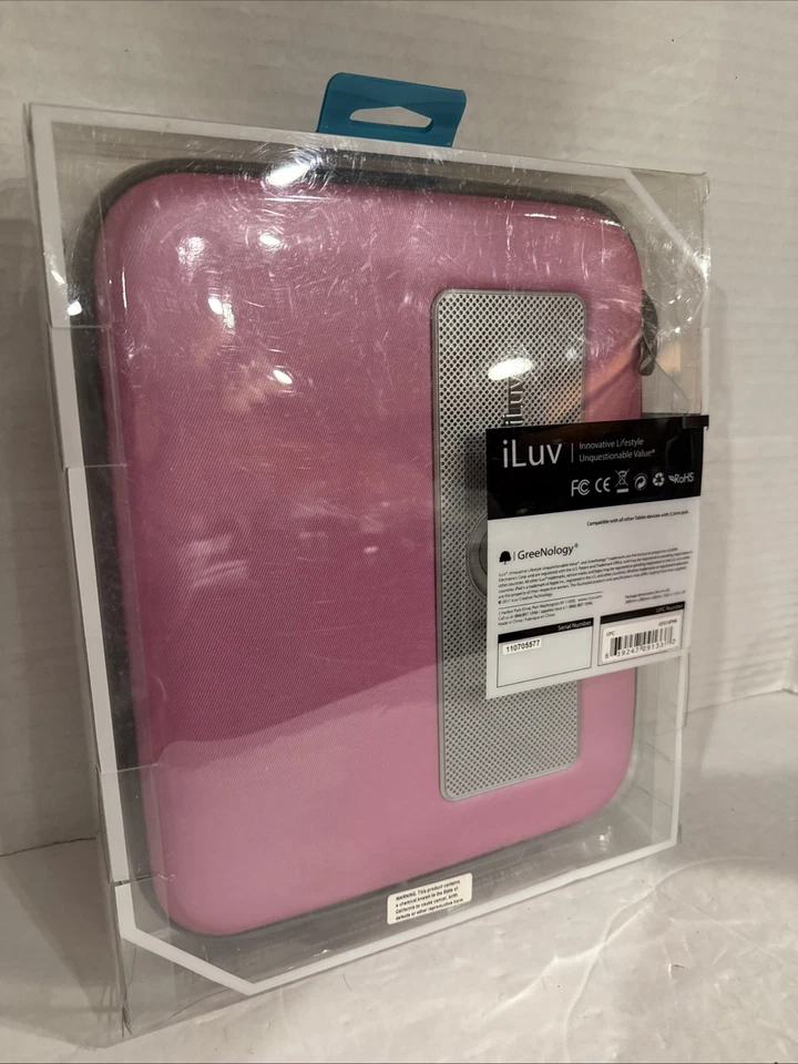 iLuv розовый питание путешествий динамик защитный чехол на молнии для iPad 2 планшетов - Изображение 3 из 3