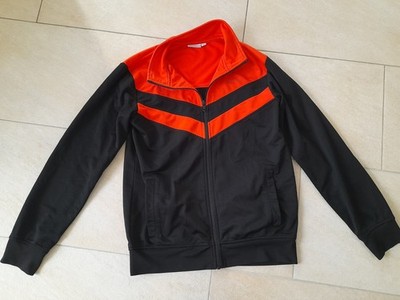 Trainingsjacke Schwarz-rot mit Reißverschluss von Energetics für Jugendliche S