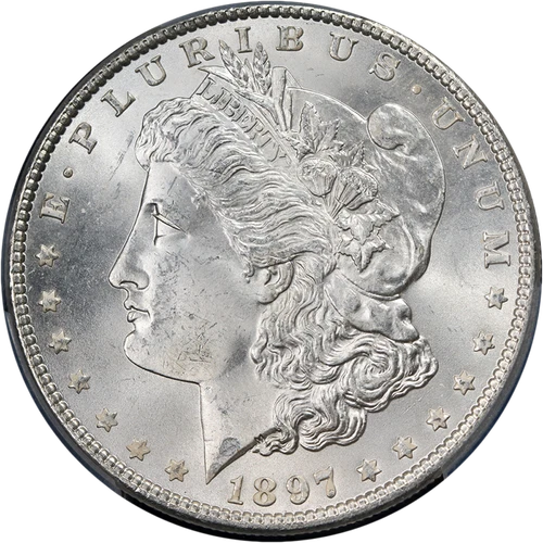 1897-P Morgan Silver Dollar PCGS MS65 Blast White Superb Eye Appeal
