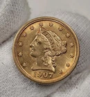 2 1/2 Dollar  1907 D Liberty Head US $ Bullion 900 Fine Pure Eagle USA NOT Scrap