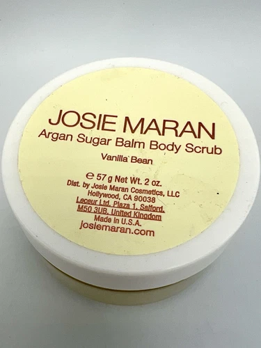 Josie Maran Argan Sugar Balm Body Scrub 2 oz NEW  SEALED Vanilla Bean