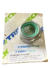 Trimteck Locknut TT001357-013-002 1.12-7 Zinc Plated w/ Green Locking Insert
