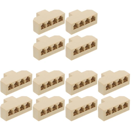  Set of 3 Telefon-Splitter Festnetz-Splitter-Adapter Telefonleitungsadapter