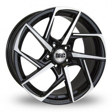4X Acura Integra 2002 to 2006 Alloy Wheels & Tyres - 18" DRC DVX Black/Polish...