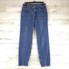 VINTAGE Y2K LEVI'S 550 RELAXED FIT TAPERED LEG WOMEN'S JEANS 6 MIS S 28" INSEAM