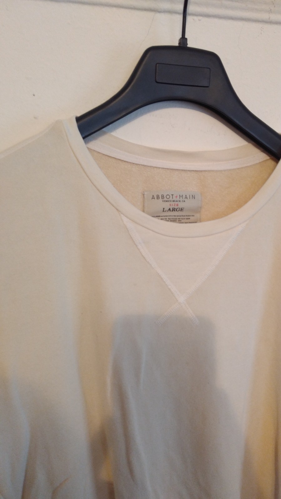 Abbot + Main Venice Beach, CA Crewneck Sweatshirt (yellow) Men's L