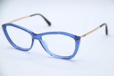 NEW MOSCHINO MOS573 PJP BLUE GOLD BLACK AUTHENTIC DESIGNER EYEGLASSES 55-14