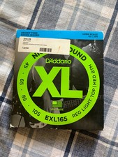 D'Addario EXL165 XL Nickel Bass Guitar Custom Light 45-105 Long Scale Strings