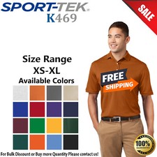 Sport-Tek K469 Mens Short Sleeve Moisture Wicking Dri-Mesh Stylish Polo Shirt