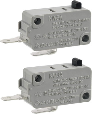 Microwave Oven Door Switch KW3A 16A 125/250 V Door Interloc (Pack of 2 Pcs Norma