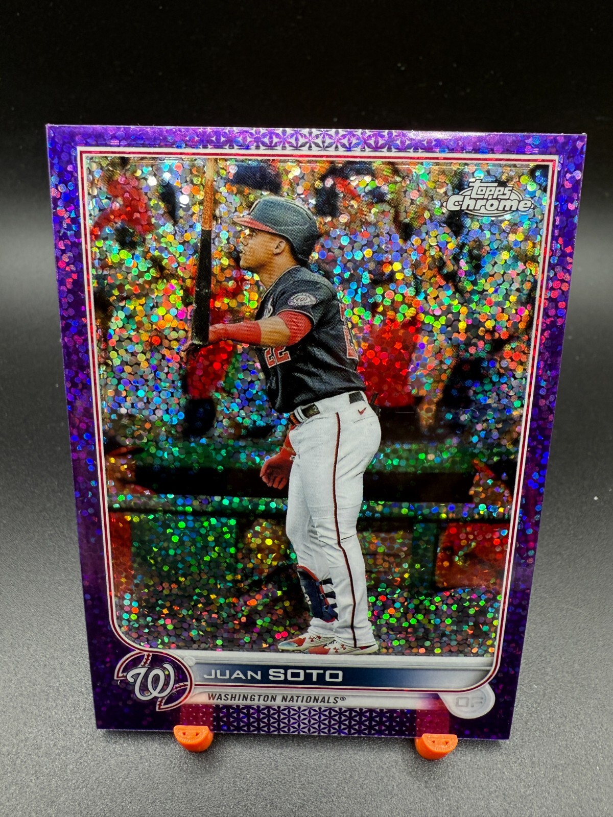 2022 Topps Chrome - Purple Speckle Refractor #129 Juan Soto /299