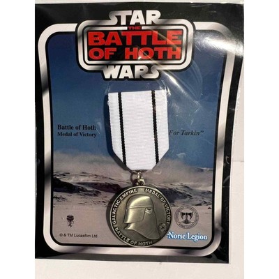 Deluxe Star Wars, the battle of Hoth medal of victory with ribbon New