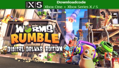 NEU für XBOX ONE Series X S Spiel Worms Rumble Digital Deluxe Edition Game Key