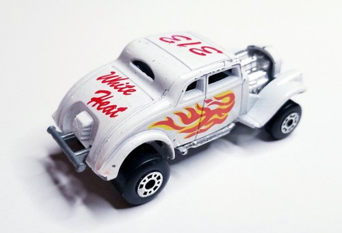 Vintage Matchbox 33 Willys Street Rod White Heat Hot 313 Superfast Wheels Lesney - Picture 2 of 5