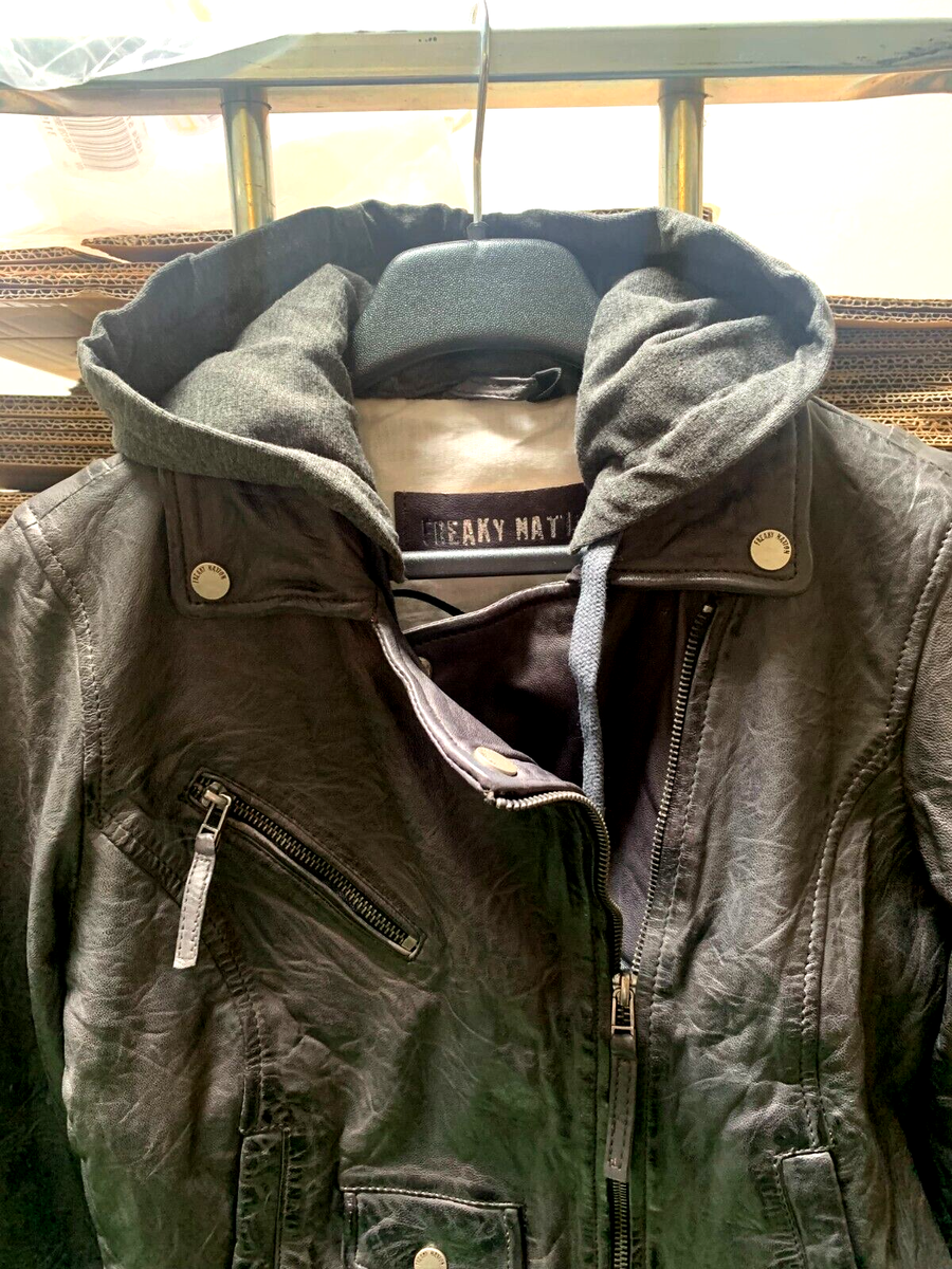 Freaky Nation Lederjacke Easy Biker, S