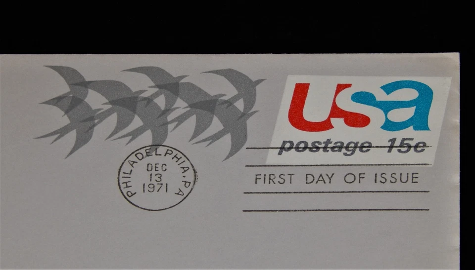 Vintage Postal Cover, PHILADELPHIA, PA, 1971, FDC, Stamped Aerogram, 15 Cent - Image 2 of 3