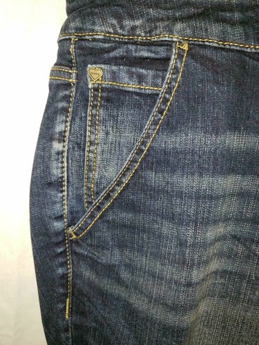 NWT TORRID DENIM JEANS SIZE 28R DARK BLUE FADED WASH SLIM BOOT CUT - Picture 8 of 9
