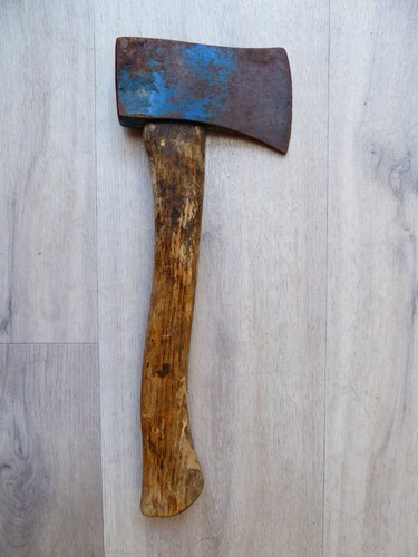 Vintage Hand Axe with 11.5" Wooden Hickory Handle - Picture 2 of 3
