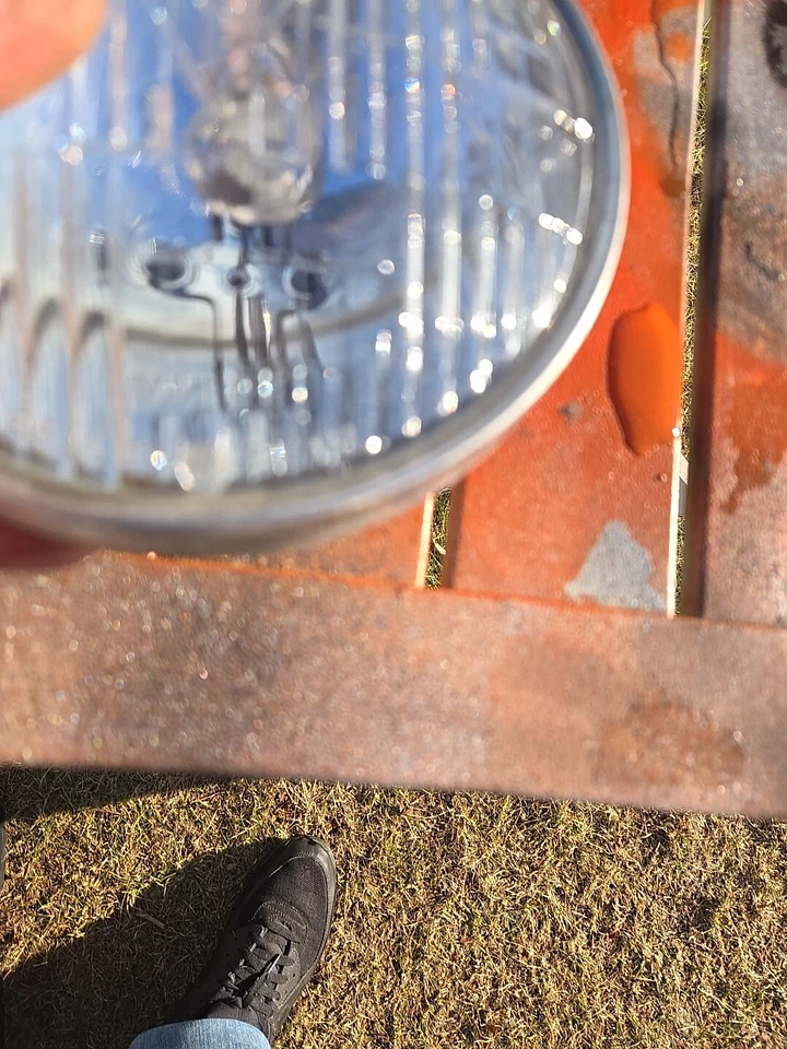 Faro vintage 3x años 60 CHEVROLET GM con anillos de ajuste biseles IMPALA Bel Air Foto 3 de 4